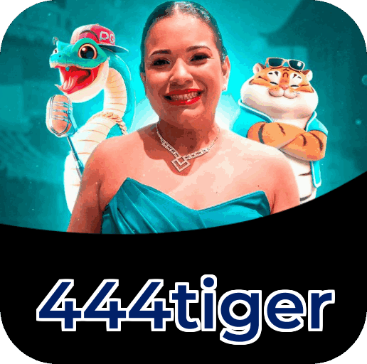 Interface do aplicativo 444tiger mostrando jogos disponíveis no iOS e Android